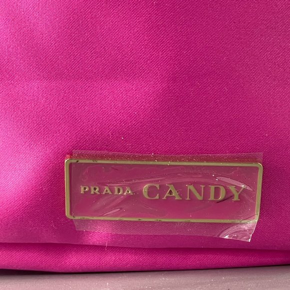 Prada Candy Pink Satin Cosmetic Bag - Picture 2 of 13
